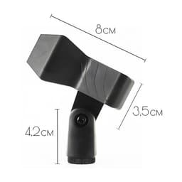 Держатель для микрофона на микрофонную стойку Music Life прищепка