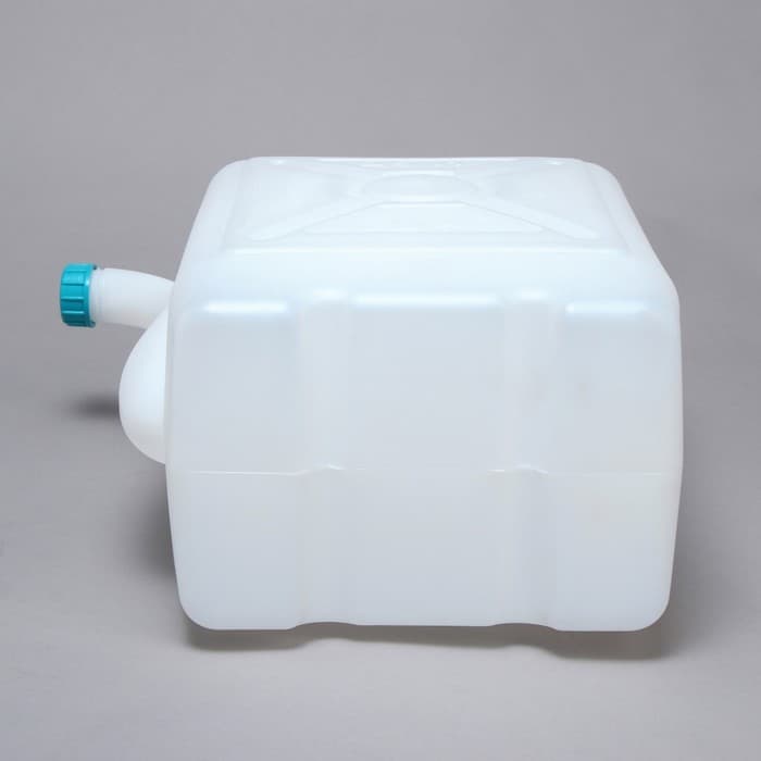 Канистра пищевая «Бочонок», 25 л, пластиковая, со сливом, белая