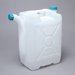 Канистра пищевая «Бочонок», 25 л, пластиковая, со сливом, белая