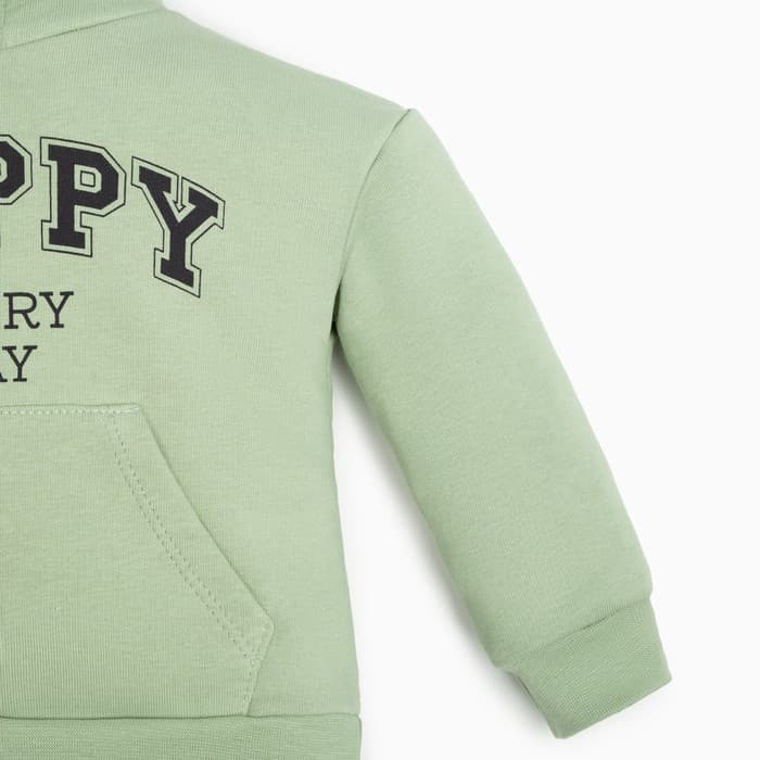 Худи детское «Крошка Я» Street style, рост 80-86 см, зелёная