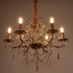 Люстра «Вита» 6×40 Вт Е14 золото 58×58×50(88)см