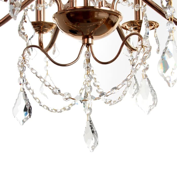 Люстра «Вита» 6×40 Вт Е14 золото 58×58×50(88)см