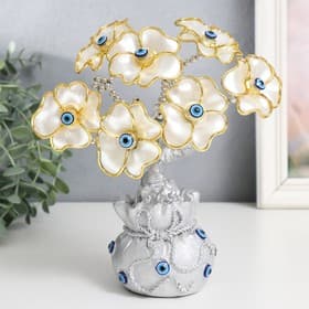 Денежное дерево «Цветущее дерево. Денежный мешок», фигурка от сглаза, 14.5×8.55×22 см