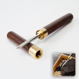 Нож для китайского чая Пуэр, 15.5×1.5 см, металл, дерево, коричневый