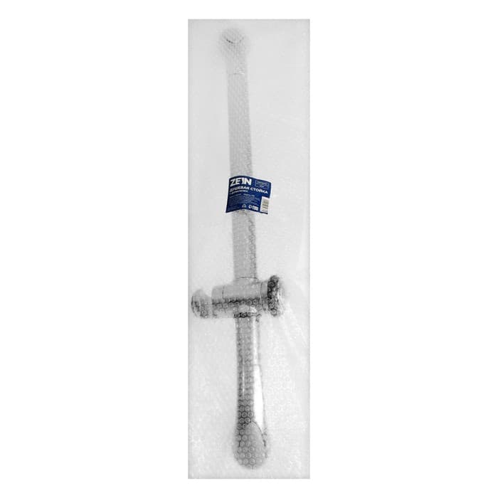 Душевая стойка ZEIN H02, с держателем, изогнутая, хром