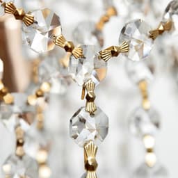 Люстра «Полина» 5×60 Вт Е14 золото 50×50×41 см SVK