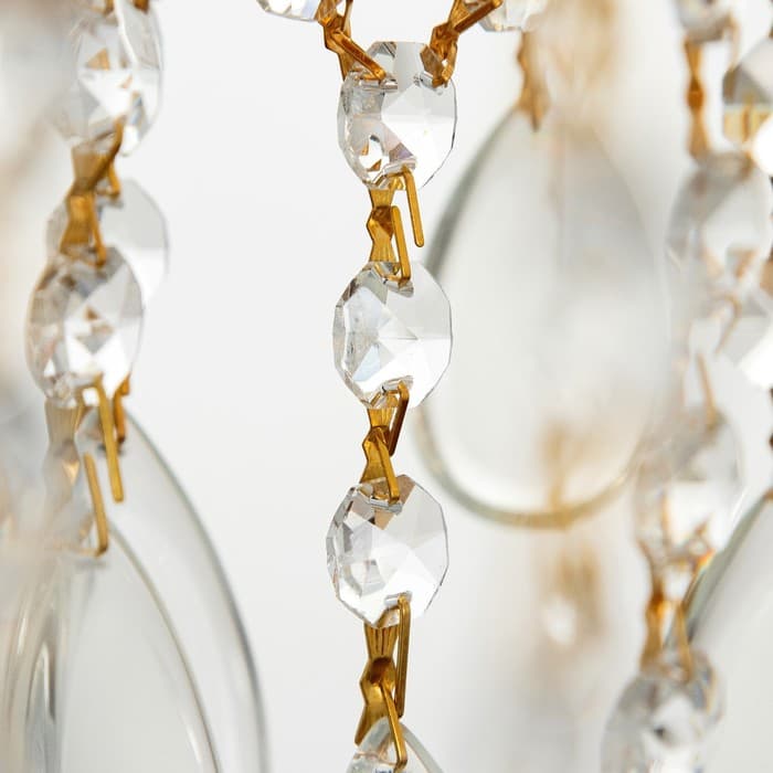 Люстра «Полина» 5×60 Вт Е14 золото 50×50×41 см SVK