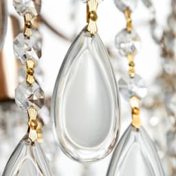 Люстра «Полина» 8×60 Вт Е14 золото 60×60×41 см SVK