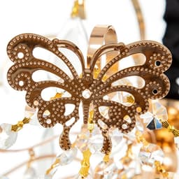 Люстра «Полина» 8×60 Вт Е14 золото 60×60×41 см SVK