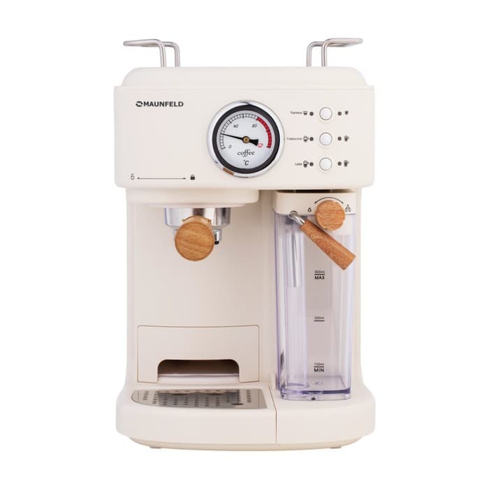 Кофемашина MAUNFELD MF-737BG PRO, рожковая, 1250, 1.5 л, белая