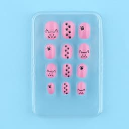Детские накладные ногти «Кошечка», 12 шт.
