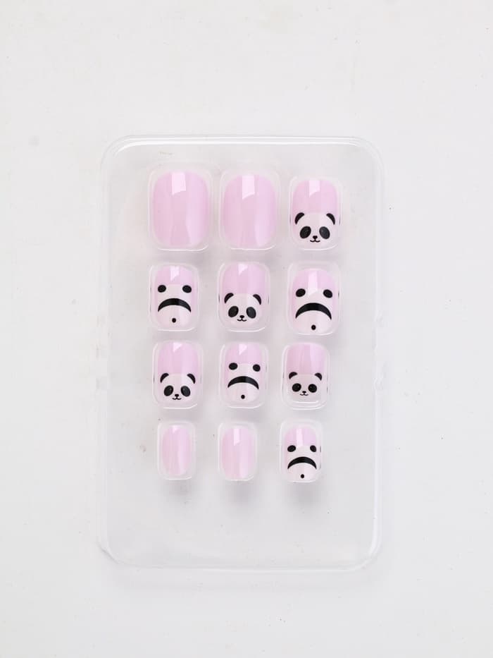 Детские накладные ногти «Панда», 12 шт.