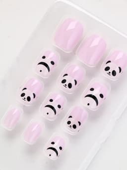 Детские накладные ногти «Панда», 12 шт.