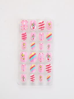 Детские накладные ногти «Розовый единорожка», набор 24 шт.