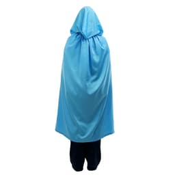 Карнавальный плащ, взрослый, длина 120 см, атлас, голубой