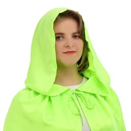 Карнавальный плащ взрослый, длина 120 см, атлас, салатовый