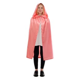 Карнавальный плащ детский, атлас, коралловый, длина 85 см