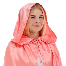 Карнавальный плащ детский, атлас, коралловый, длина 85 см