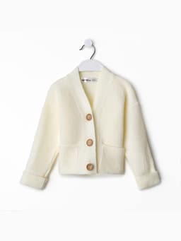 Кардиган для девочки KAFTAN, цвет молочный, размер 34 (122-128 см)