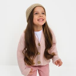 Кардиган для девочки KAFTAN, розовый, размер 34 (122-128 см)