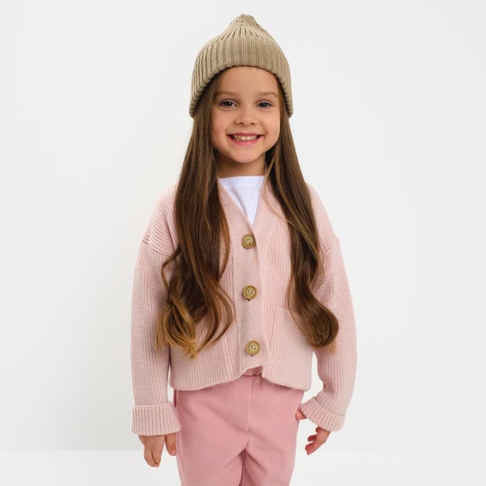 Кардиган для девочки KAFTAN, розовый, размер 36 (134-140 см)