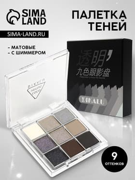 Набор теней для век SILVER, 9 цветов