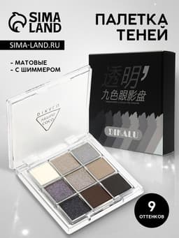 Набор теней для век SILVER, 9 цветов