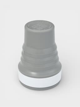 Стакан складной с крышкой Доляна «С собой», 350 мл, 8.5×14 см, серый