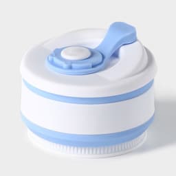 Стакан складной с крышкой Доляна «С собой», 350 мл, 8.5×14 см, голубой