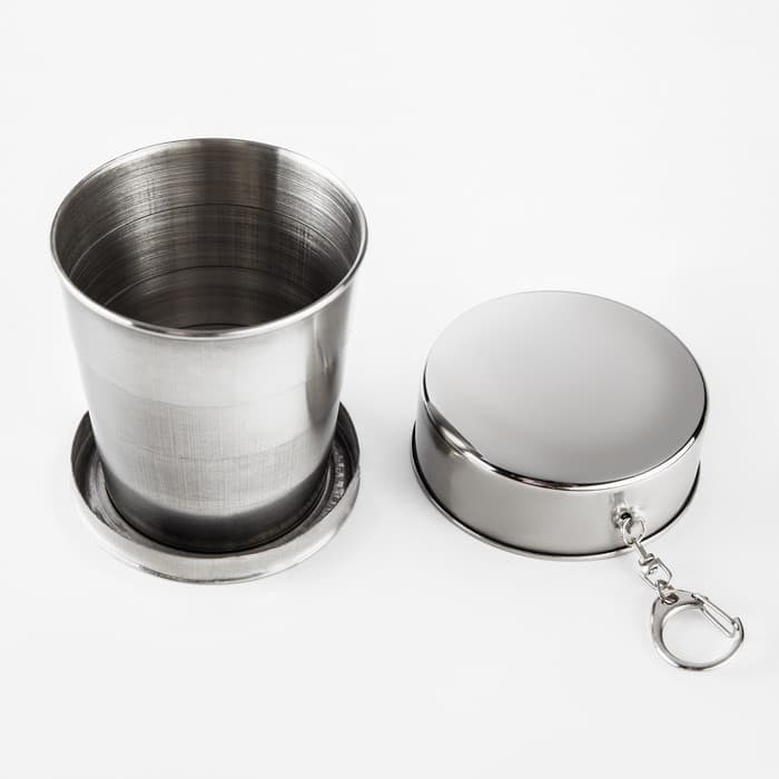 Складной стакан, 250 мл, 7.5×8.4 см, нержавеющая сталь