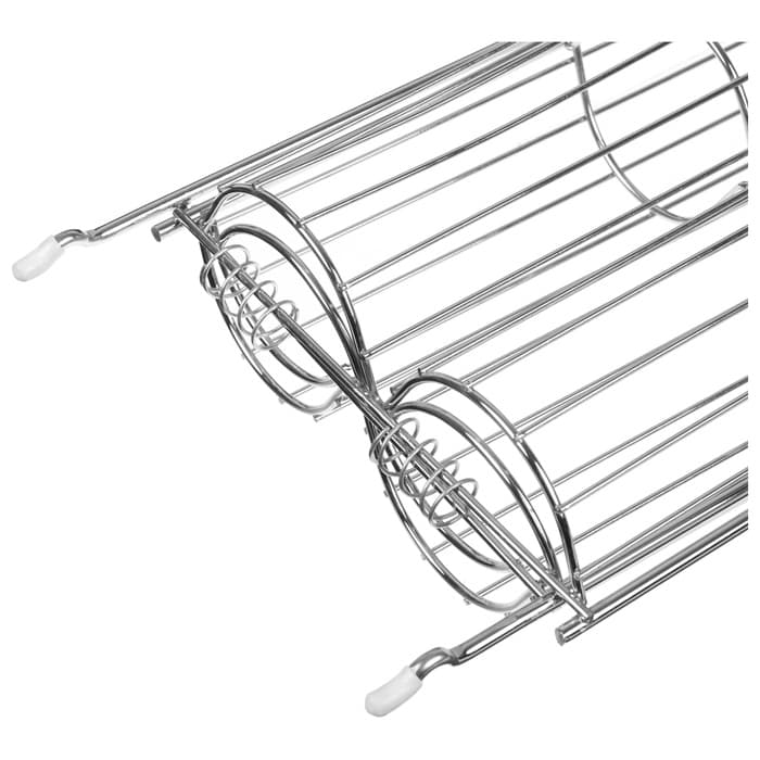 Решётка гриль для овощей Maclay, двойная, хромированная сталь, 49×14×7 см, рабочая поверхность 27×17 см