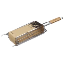 Решётка гриль для овощей Maclay, двойная, хромированная сталь, 49×14×7 см, рабочая поверхность 27×17 см