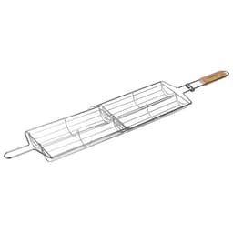 Решётка гриль для овощей Maclay, двойная, хромированная сталь, 49×14×7 см, рабочая поверхность 27×17 см