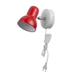 Бра с проводом «Севантос» Е27 40 Вт красный 9×9×14 см