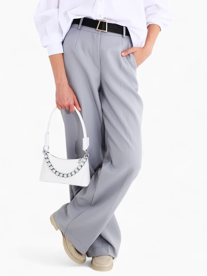 Сумка женская багет на молнии, 21.5×9×13.5 см, белая