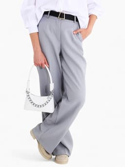 Сумка женская багет на молнии, 21.5×9×13.5 см, белая