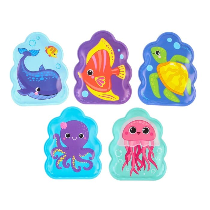 Игрушки для ванны Крошка Я «Подводный мир» книжка и пальчиковый театр, от 1 года