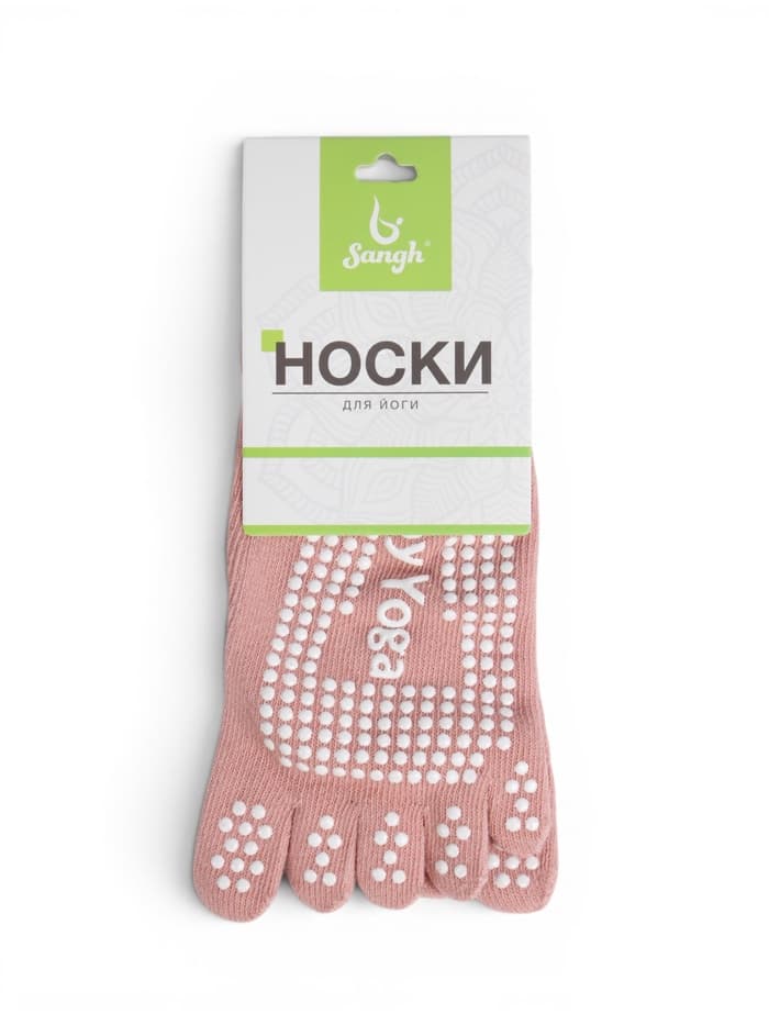 Носки для йоги Sangh, размер 36-39 см, МИКС
