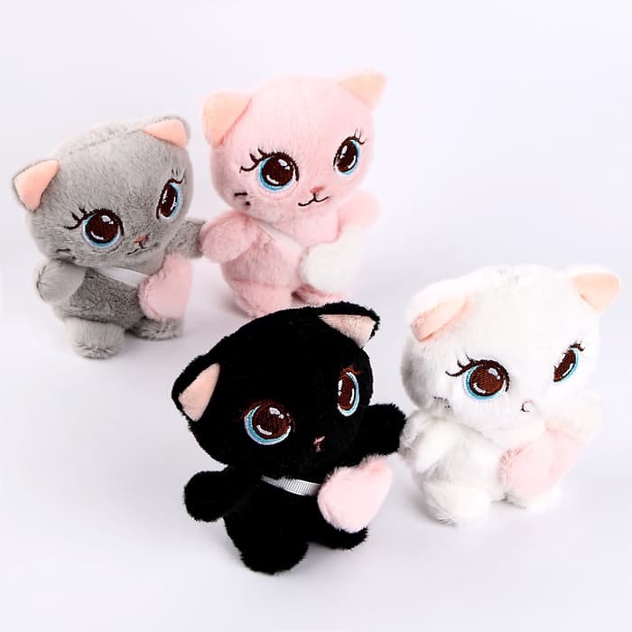 Мягкая игрушка «Кот с сердцем», 11 см, МИКС