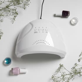 Лампа для маникюра Luazon LUF-17, UV/LED, 30 диодов, 48 Вт, таймер, USB, белая