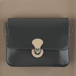 Застёжка для сумки, пришивная, 6×4 см, цвет бежевый, серебряный