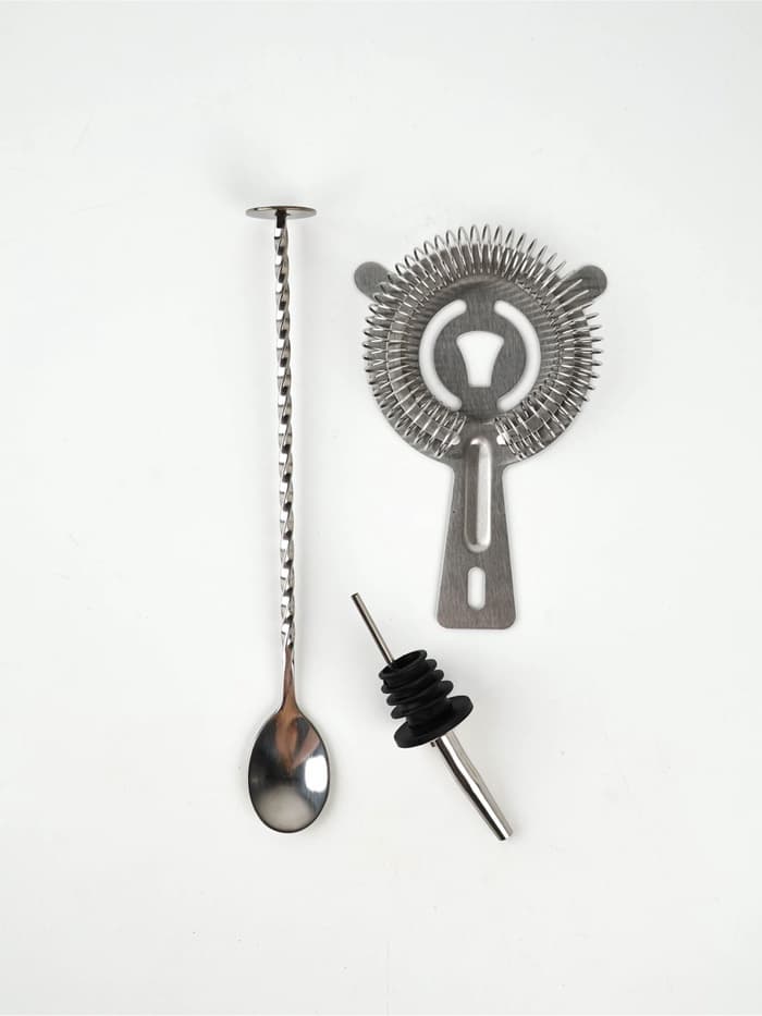 Подарочный набор барный «Крутой бармен», 5 предметов, карточки с рецептами