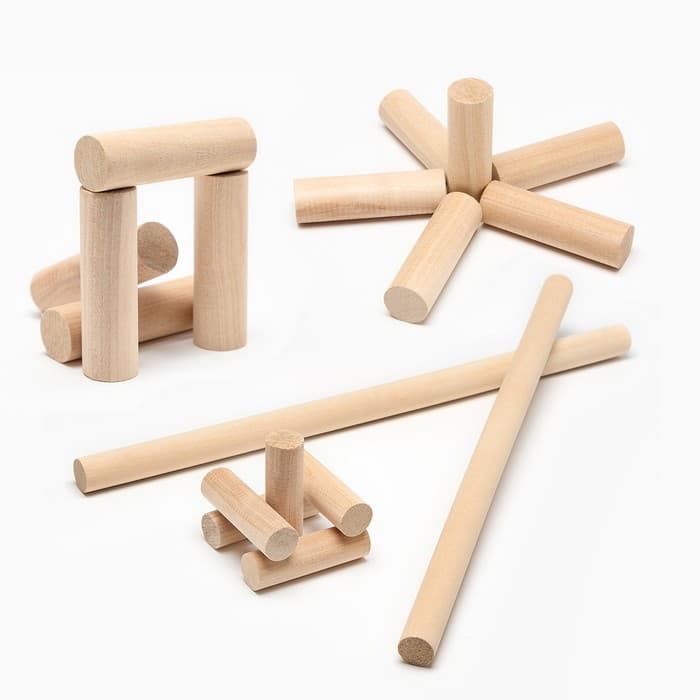 Игра городки «Время игры», биты 2 шт. 49×2.5 см, городки 10 шт. 9×2.5 см