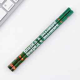 Подарочный набор «Вперёд к знаниям!», ластики 2 шт., карандаши HB 2 шт., блокнот А7