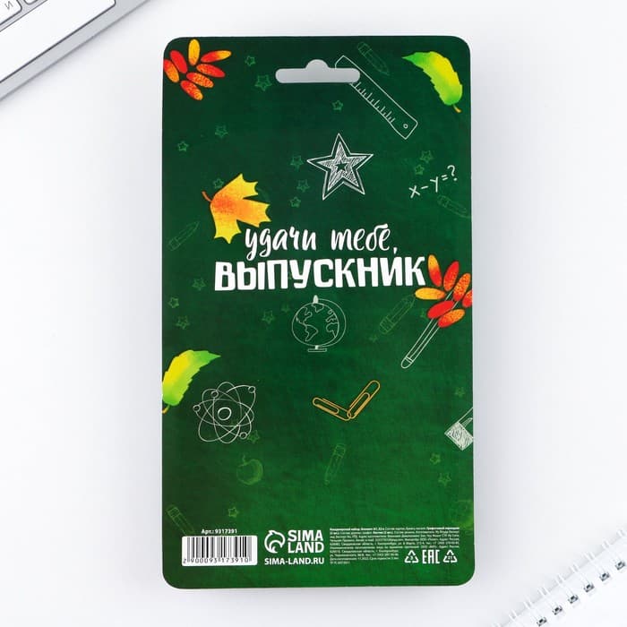 Подарочный набор «Вперёд к знаниям!», ластики 2 шт., карандаши HB 2 шт., блокнот А7