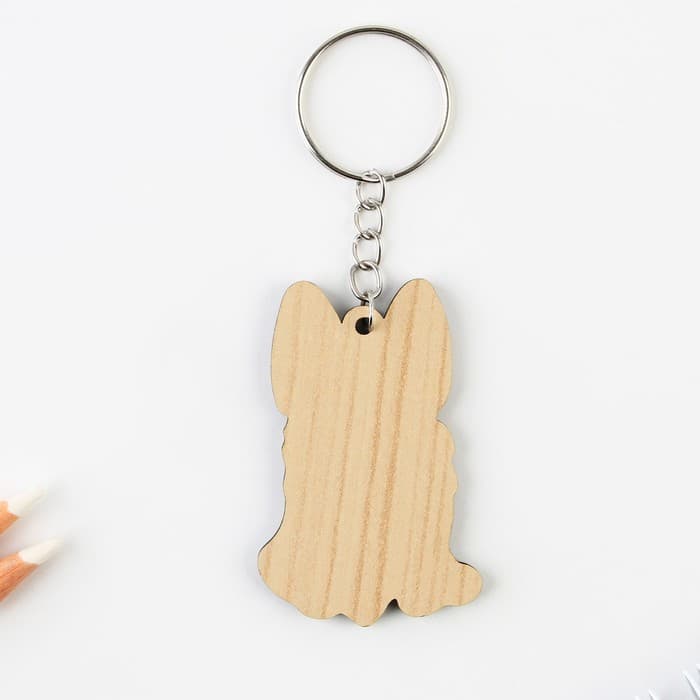 Брелок для ключей деревянный «Корги Поттер», 4.7×6 см
