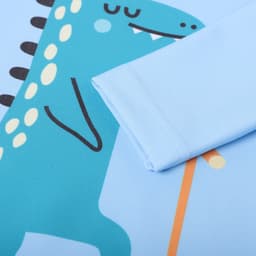 Купальник детский (лонгслив, шортики, панамка) «Крошка Я. Дино», рост 80-86 см, голубой