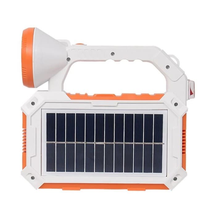 Фонарь прожекторный аккумуляторный, 5 Вт, 7200 мАч, XPG, IP65, солнечная батарея, 21.4×20.5 см