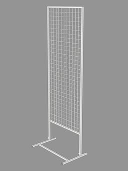 Стенд односторонний, 64.5×50×184.5 см, белый