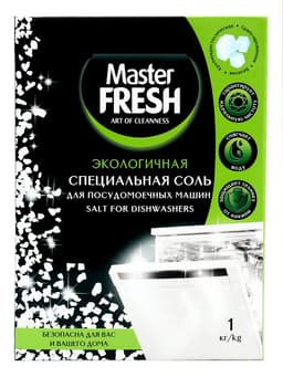 Соль для посудомоечных машин Master FRESH крупнокристаллическая, 1 кг
